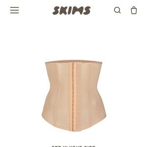SKIMS power mesh waist trainer